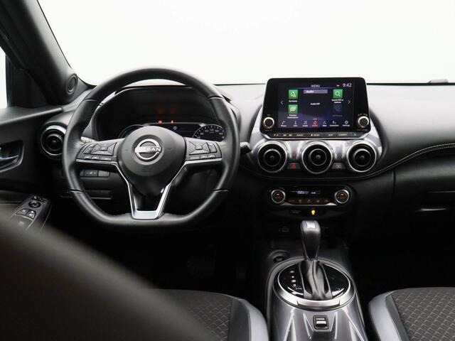 Nissan JUKE 1.6 Hybrid N-Connecta 143pk | Automaat | Navigatie | Achteruitrijcamera | Half-Leder | Parkeersensoren voor & achter | Apple CarPlay & Android Auto
