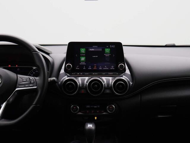 Nissan JUKE 1.6 Hybrid N-Connecta 143pk | Automaat | Navigatie | Achteruitrijcamera | Half-Leder | Parkeersensoren voor & achter | Apple CarPlay & Android Auto