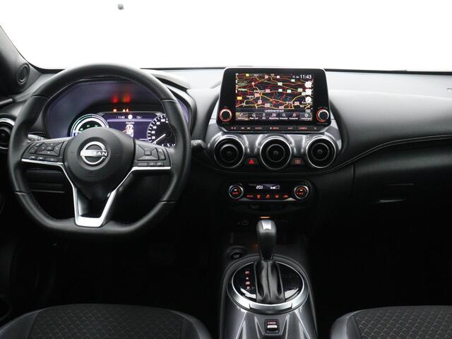 Nissan JUKE 1.6 Hybrid N-Connecta 143pk | Automaat | Navigatie | Achteruitrijcamera | Half-Leder | Parkeersensoren voor & achter | Apple CarPlay & Android Auto