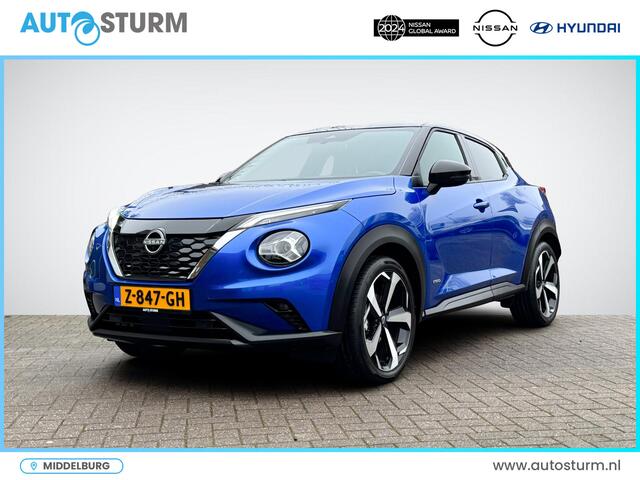Nissan JUKE 1.6 Hybrid Tekna Sound + Cold Pack | Leder | Stuur- + Stoelverwarming | BOSE Audio | Adapt. Cruise Control | 19'' Velgen | 360° Camera | Rijklaarprijs!