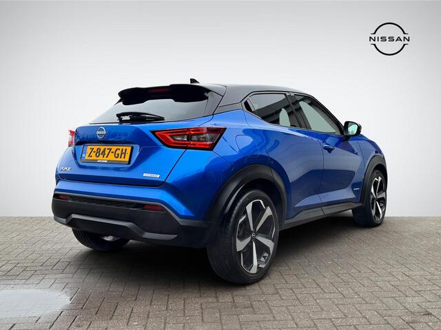 Nissan JUKE 1.6 Hybrid Tekna Sound + Cold Pack | Leder | Stuur- + Stoelverwarming | BOSE Audio | Adapt. Cruise Control | 19'' Velgen | 360° Camera | Rijklaarprijs!