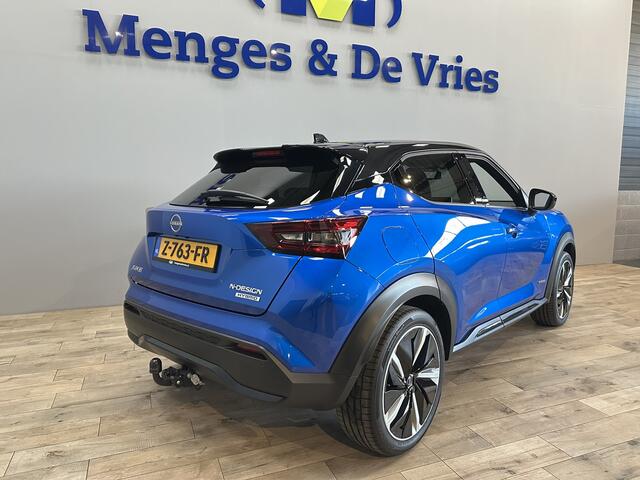 Nissan JUKE 1.6 Hybrid N-Design Airco ECC | LED | Trekhaak | 19" Velgen | Camera | DAB | Cruise Control | Apple Carplay Android Auto | Isofix |