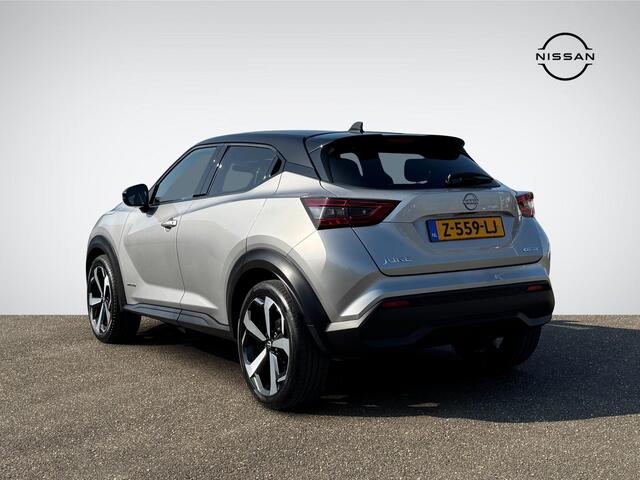 Nissan JUKE 1.6 Hybrid Tekna Sound Pack | 360° Camera | BOSE Audio | 19'' Velgen | Navigatie | Apple Carplay/Android Auto | Adapt. Cruise Control | Rijklaarprijs!
