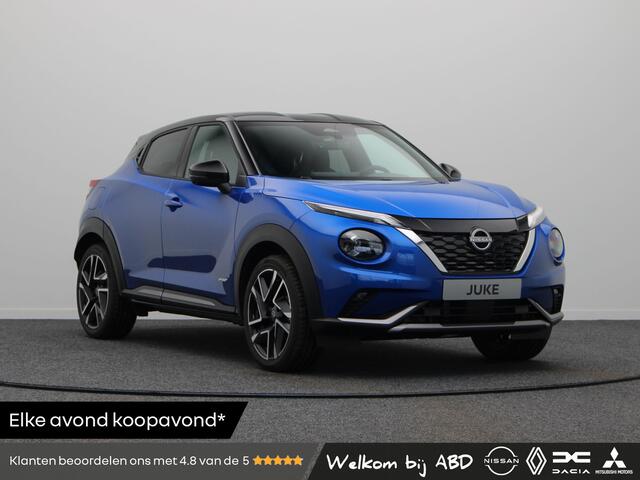 Nissan JUKE 1.6L DIG-T 143 Hybrid 6AT N-Design + Technology Pack + Cold Pack + Interior Pack | 17" Lichtmetalen velgen | 19" lichtmetalen velgen "Akari" | 7" TFT kleurendisplay