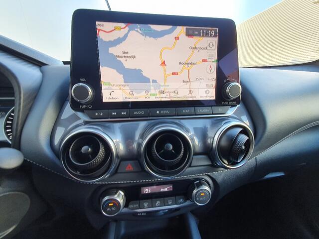 Nissan JUKE 1.0 DIG-T N-Design Navigatie, Pro-Pilot, 360 Camera, Dodehoek Detectie, Afneembare Trekhaak, 19"Lm