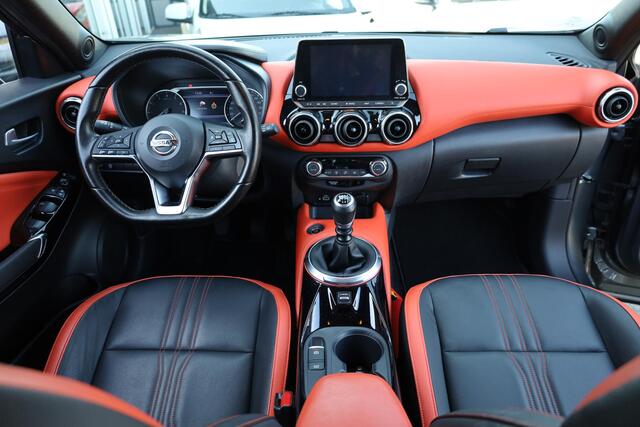 Nissan JUKE 1.0 DIG-T N-Design PRO-PILOT 360-CAMERA LEER CARPLAY BOSE DUO-TONE ZWARTE-HEMEL DAB NAVI 19"LMV 2xPDC