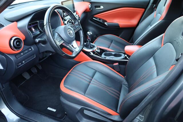 Nissan JUKE 1.0 DIG-T N-Design PRO-PILOT 360-CAMERA LEER CARPLAY BOSE DUO-TONE ZWARTE-HEMEL DAB NAVI 19"LMV 2xPDC