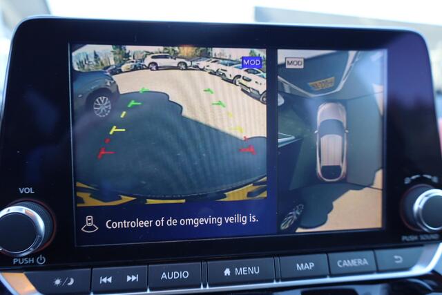 Nissan JUKE 1.0 DIG-T N-Design PRO-PILOT 360-CAMERA LEER CARPLAY BOSE DUO-TONE ZWARTE-HEMEL DAB NAVI 19"LMV 2xPDC