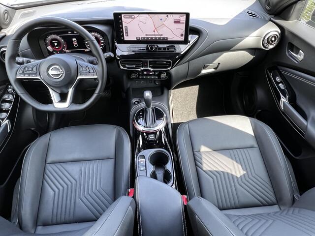 Nissan JUKE 1.0 DIG-T Tekna Automaat / Weinig km / Dealer onderhouden / Pro Pilot / Adapt. CC / Dode hoek detectie / Stuur-, stoel- en voorruitverwarming / Navi / Apple Carplay Android /