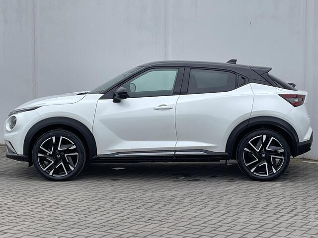 Nissan JUKE 1.6 Hybrid N-Design / ** ¤4.250,- KORTING ** / Nieuw uit voorraad leverbaar / Interior Pack / Navigatie + Apple Carplay/Android Auto / Achteruitrijcamera