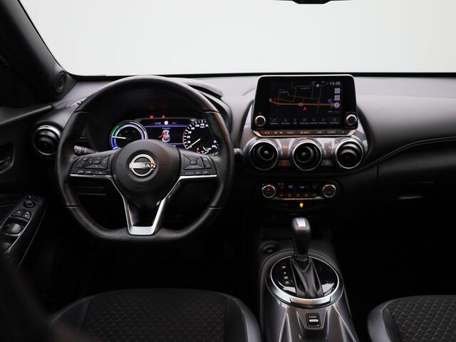 Nissan JUKE 1.6 Hybrid N-Design 143PK | Automaat | Navigatie | Stoel- en Stuurverwarming | Achteruitrijcamera | Half-Leder | Parkeersensoren Voor & Achter | Apple CarPlay & Android Auto
