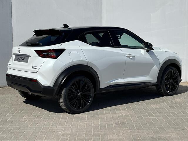 Nissan JUKE 1.6 Hybrid N-Sport Automaat / ** ¤4.250,- KORTING ** / Nieuw uit voorraad leverbaar! / Cold Light- en Technology Pack / 360° Camera / Apple Carplay & Android Auto / Keyless Entry & Start / Navigatie full map /Adaptieve Cruise Control / DAB Radio