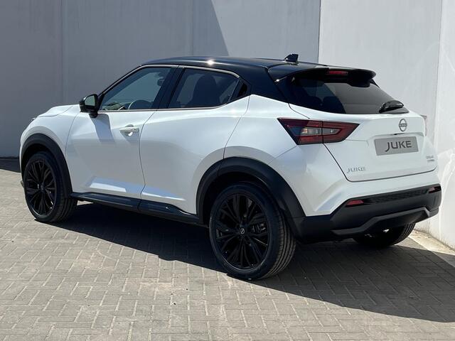 Nissan JUKE 1.6 Hybrid N-Sport Automaat / ** ¤4.250,- KORTING ** / Nieuw uit voorraad leverbaar! / Cold Light- en Technology Pack / 360° Camera / Apple Carplay & Android Auto / Keyless Entry & Start / Navigatie full map /Adaptieve Cruise Control / DAB Radio