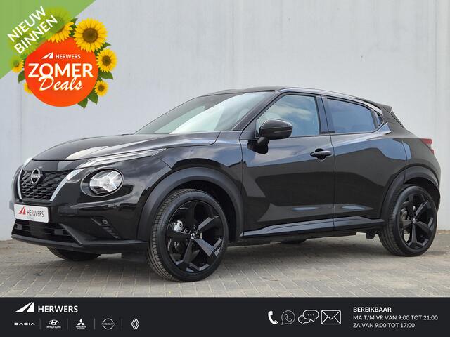 Nissan JUKE 1.6 Hybrid Tekna Automaat / Navigatie via Apple Carplay of Android Auto / Rondomzicht camera / Keyless Entry/Start / Adaptief CC / Climate control / Bose Audio Systeem / Lichtmetalen wielen 19" /