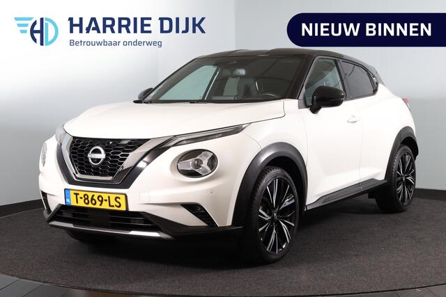 Nissan JUKE 1.0 DIG-T 115 PK N-Design - Automaat | Adapt. Cruise | Stoel-+Voorruitverw. | Bose | 360 Camera | NAV + App. Connect | ECC | LM 19" | Afn. Trekhaak |