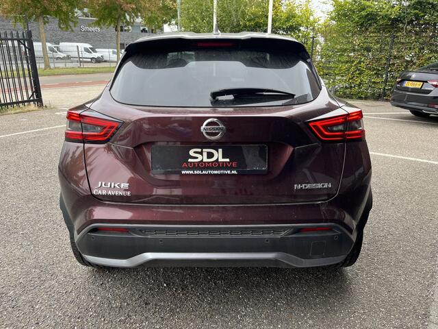 Nissan JUKE 1.0 DIG-T N-Design // ADAPT. CRUISE // BOSE AUDIO // LEDER-ALCANTARA // 360 CAMERA // DODEHOEK // NAVI+CARPLAY // KEYLESS //