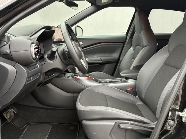 Nissan JUKE 1.0 DIG-T N-Connecta / Fabrieksgarantie t/m 10-04-2028 / Cold Pack / Trekgewicht 1250 KG / all-season banden / Apple Carplay Android Auto / Stuur-, Stoel en Voorruit verwarming / Achteruitrijcamera / Keyless Entry/Start / Draadloze telefoon lader /