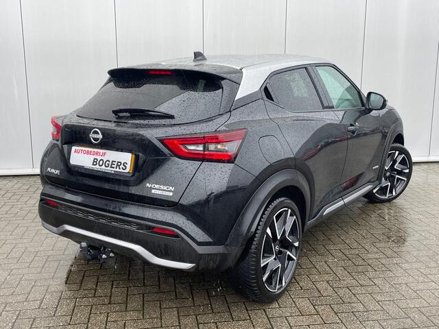 Nissan JUKE 1.6 Hybrid N-Design Navigatie, Climate Control, Cruise Control, 19"Lm, Trekhaak, Achteruitrijcamera
