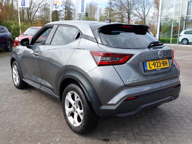 Nissan JUKE 1.0 DIG-T 115pk Business Edition | Navi | Apple Carplay+Android Auto | Clima | Cruise | Led Koplampen | Keyless Entry | Pdc V+A+Camera | Rijstrook+Licht+Regensensor | Privacy Glass | 17''lm