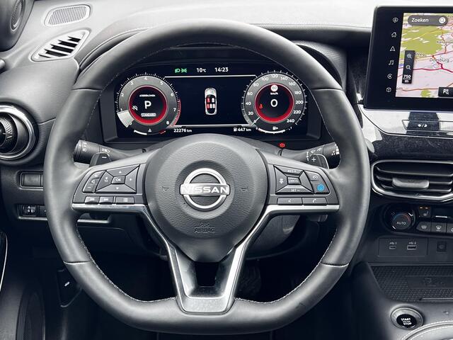 Nissan JUKE 1.0 DIG-T Tekna Automaat / Cold Pack / Leder / Navigatie / Camera 360° / Stuur- en stoelverwarming / Voorruitverwarming / Apple Carplay Android / 19" LM + All Season banden /