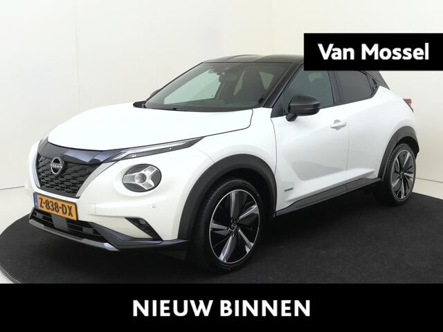 Nissan JUKE 1.6 Hybrid N-Design | airco automatisch | Apple Carplay/Android | cruise control | lederen interieurdelen, |LED koplampen | lichtmetalen velgen 19" | navigatiesysteem full map |