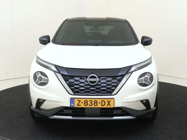 Nissan JUKE 1.6 Hybrid N-Design | airco automatisch | Apple Carplay/Android | cruise control | lederen interieurdelen, |LED koplampen | lichtmetalen velgen 19" | navigatiesysteem full map |