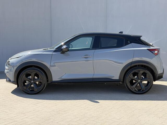 Nissan JUKE 1.0 DIG-T Tekna Automaat / Fabrieksgarantie tot 3-2028 / Navigatie / Camera / Adpatieve Cruise / Lederen Bekleding / Stoelverwarming / Stuurwiel Verwarming / 360 Camera / DAB /