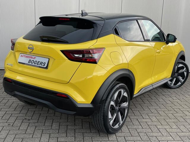 Nissan JUKE 1.0 DIG-T Tekna Automaat Navigatie, Pro-Pilot, Leder. Bose, 19"lm, 360 Camera, Stoel/Stuurverwarming,