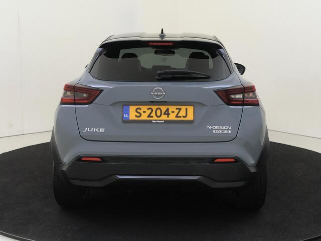 Nissan JUKE 1.6 Hybrid N-Design | airco automatisch | Apple Carplay/Android Auto | Autonomous Emergency Braking | cruise control | lederen interieurdelen | LED koplampen | lichtmetalen velgen 19" | navigatiesysteem full map |