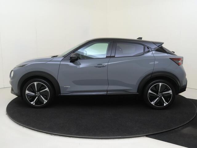Nissan JUKE 1.6 Hybrid N-Design | airco automatisch | Apple Carplay/Android Auto | Autonomous Emergency Braking | cruise control | lederen interieurdelen | LED koplampen | lichtmetalen velgen 19" | navigatiesysteem full map |