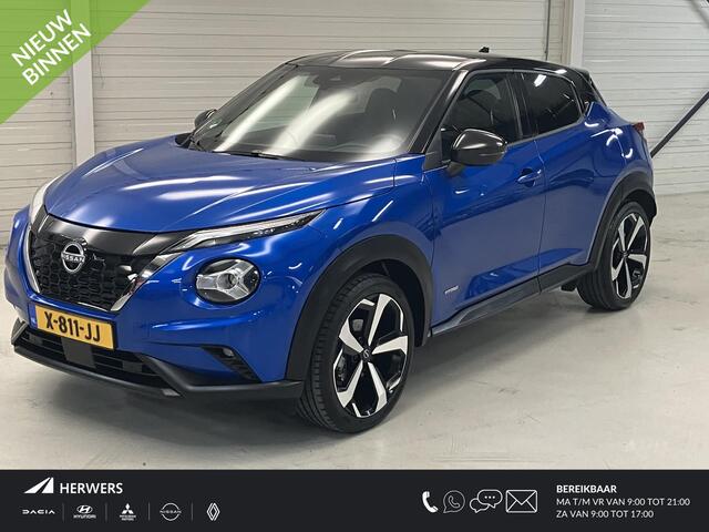 Nissan JUKE 1.6 Hybrid Tekna / Automaat / Afneembare trekhaak / Dealeronderhouden / Bose sound / Lederen bekleding.