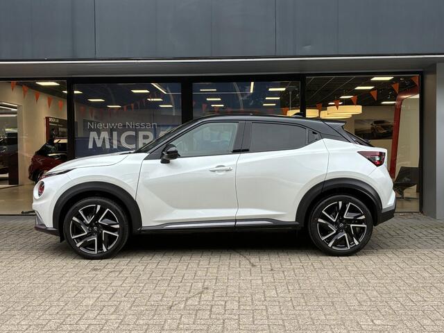 Nissan JUKE 1.6 Hybrid N-Design NIEUW UIT VOORRAAD LEVERBAAR | Verwarmbare stoelen- en stuurwiel | Climate Control | Navigatiesysteem | Parkeersensoren voor- en achter | Apple CarPlay & Android Auto | 10 jaar fabrieksgarantie