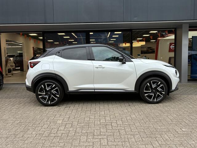 Nissan JUKE 1.6 Hybrid N-Design NIEUW UIT VOORRAAD LEVERBAAR | Verwarmbare stoelen- en stuurwiel | Climate Control | Navigatiesysteem | Parkeersensoren voor- en achter | Apple CarPlay & Android Auto | 10 jaar fabrieksgarantie