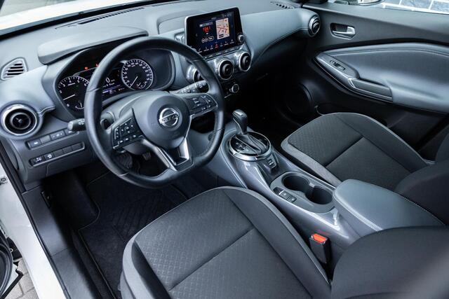Nissan JUKE 1.0 DIG-T 114 DCT-7 Enigma | Two-Tone | Achteruitrijcamera | Parkeersensoren | Keyless Entry | Stoelverwarming | LED Koplampen | Cruise Control | Lichtmetalen Velgen 19 inch | Navigatie | Apple Carplay | Android Auto