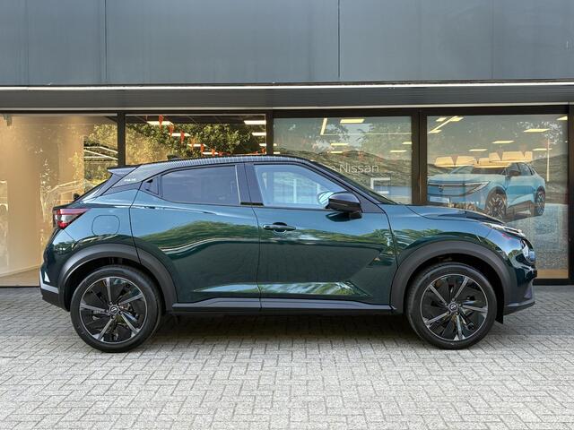 Nissan JUKE 1.6 Hybrid Pulse FAP aero velgen NIEUW UIT VOORRAAD LEVERBAAR | Bose geluidsinstallatie | Lederen bekleding | Parkeersensoren voor- en achter | Adaptieve Cruise Control | Apple CarPlay & Android Auto | Climate Control | 10 jaar fabrieksgarantie