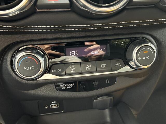 Nissan JUKE 1.6 Hybrid N-Connecta / Fabrieksgarantie tot 03-2027 / Adaptieve Cruise control / Navigatie d.m.v. Apple Carplay/Android Auto / Achteruitrijcamera / Parkeersensoren voor en achter / Climate control / Keyless Entry/Start /