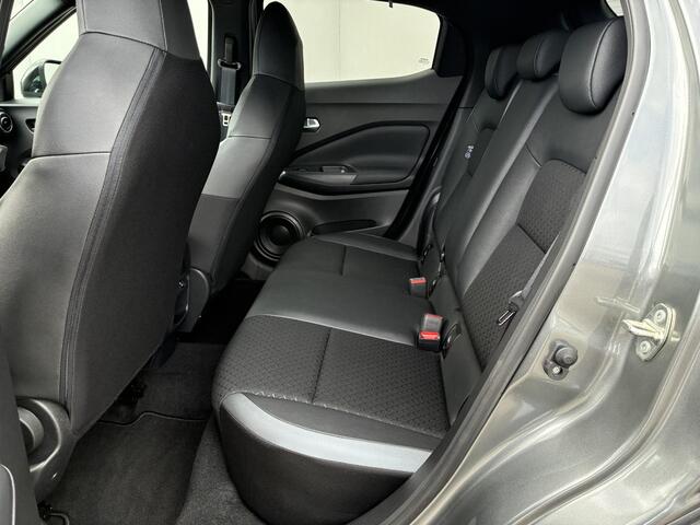 Nissan JUKE 1.6 Hybrid N-Connecta / Fabrieksgarantie tot 03-2027 / Adaptieve Cruise control / Navigatie d.m.v. Apple Carplay/Android Auto / Achteruitrijcamera / Parkeersensoren voor en achter / Climate control / Keyless Entry/Start /