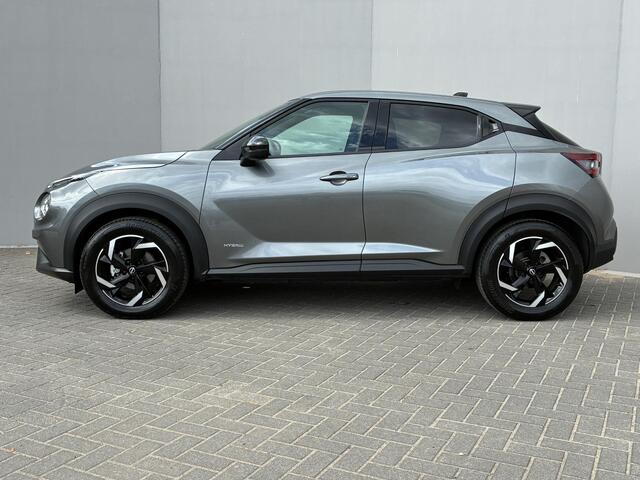 Nissan JUKE 1.6 Hybrid N-Connecta / Fabrieksgarantie tot 03-2027 / Adaptieve Cruise control / Navigatie d.m.v. Apple Carplay/Android Auto / Achteruitrijcamera / Parkeersensoren voor en achter / Climate control / Keyless Entry/Start /