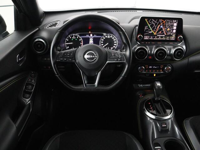 Nissan JUKE 1.0 DIG-T Kiiro | Half leder | Stoelverwarming | Cruise control | Lane assist | Navigatie | Carplay | Camera | Park assist | Trekhaak