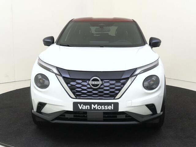 Nissan JUKE Hybrid 143 6AT Red-line Edition 143PK | Rijklaarprijs! | Limited Edition 1 of 25 | Rode Details | BOSE Audio | Adaptieve Cruise Control | 360 Camera | Stoel,- Stuur en Voorruitverwarming | 19'' Inch Zwarte Velgen | Zwart Leder Interieur | Apple CarPlay & Android Auto | Nieuw uit voorraad leverbaar!