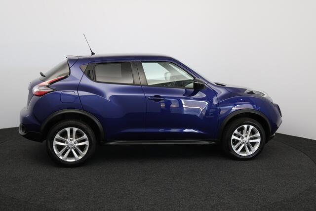 Nissan JUKE 1.2 DIG-T S/S Business Edition/ Camera/ 17'' LMV/ Navi/ Bluetooth/ Clima/ Cruise/ Elek. pakket/ Isofix/ Multi. LEDER. Stuur/ Mistl./ Extra getint glas/ LED Dagrijverl.