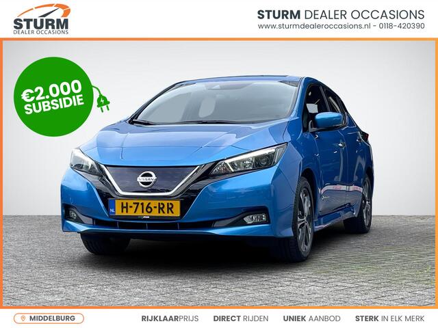 Nissan LEAF N-Connecta 40 kWh *¤2.000 SUBSIDIE MOGELIJK!* | Navigatie | 360° Camera | Two-Tone Lakkleur | Stuur- + Stoelverwarming | Adapt. Cruise Control | Rijklaarprijs!