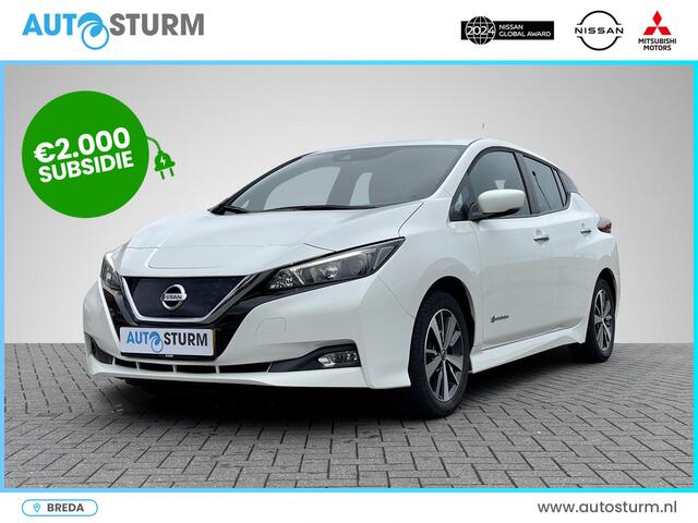 Nissan LEAF Acenta 40 kWh *¤2.000 SUBSIDIE MOGELIJK!* | Navigatie | Camera | Adapt. Cruise Control | Apple Carplay/Android Auto | Keyless Entry | Dodehoek Detectie | Rijklaarprijs!