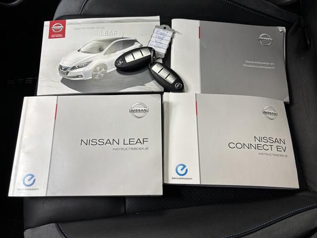 Nissan LEAF Tekna 40 kWh AUTOMAAT / Achterbank, voorstoelen + stuurwiel verwarmd / Automatische airco / Apple Car Play & Android Auto / Lichtmetalen velgen 17" / Navigatiesysteem full map / Parkeersensoren voor + achter