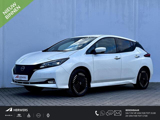 Nissan LEAF e+ Tekna 59 kWh Automaat / Pro Pilot Adaptieve CC / Dode hoek detectie / Navigatie / Camera 360° / Leer / Apple Carplay Android / Stuur-, stoel- en achterbankverwarming /