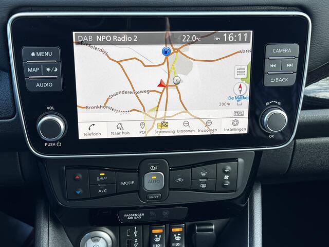 Nissan LEAF e+ Tekna 59 kWh Automaat / Pro Pilot Adaptieve CC / Dode hoek detectie / Navigatie / Camera 360° / Leer / Apple Carplay Android / Stuur-, stoel- en achterbankverwarming /