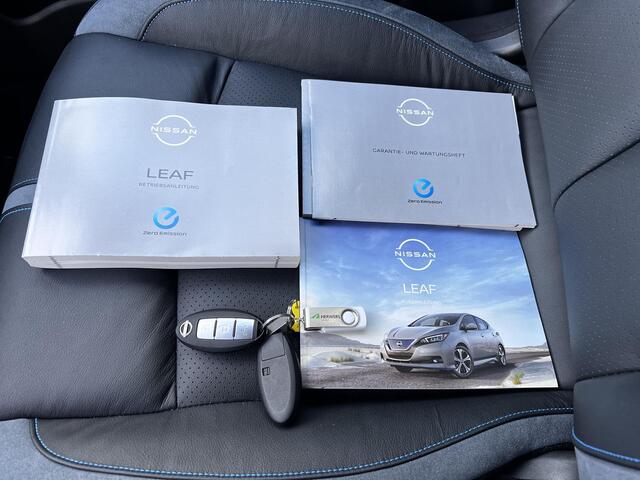 Nissan LEAF e+ Tekna 59 kWh Automaat / Pro Pilot Adaptieve CC / Dode hoek detectie / Navigatie / Camera 360° / Leer / Apple Carplay Android / Stuur-, stoel- en achterbankverwarming /