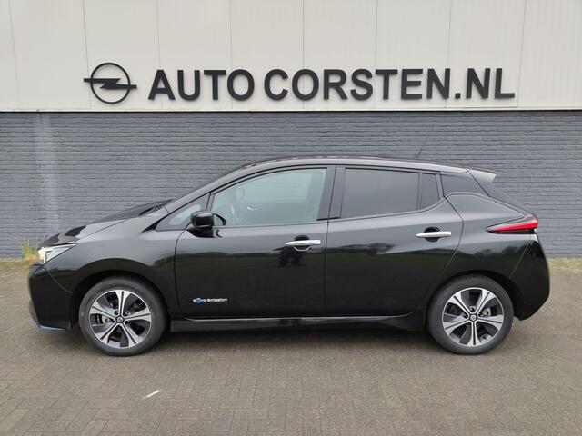 Nissan LEAF e+ Tekna 62kWh Apple Carplay Android Auto Cruise control adaptief 360°Camera Navi Ecc Stoel+Stuurverwarming Keyless DAB Dodehoek detector Rijstrooksensor met correctie Uitparkeer waarschuwing Verkeersbord detectie Bluetooth Privacy Glas Lmv 17"