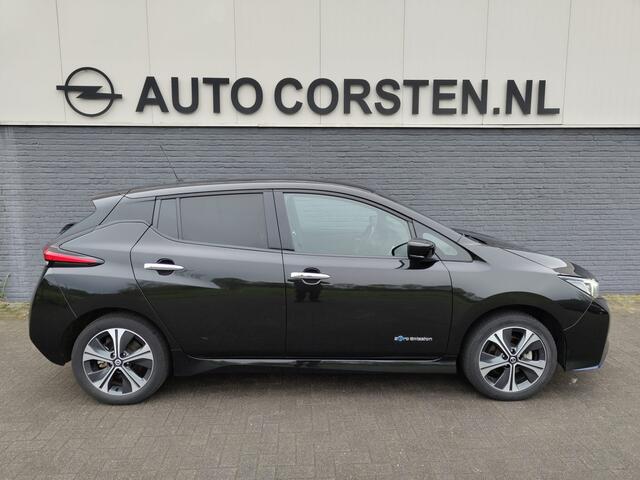 Nissan LEAF e+ Tekna 62kWh Apple Carplay Android Auto Cruise control adaptief 360°Camera Navi Ecc Stoel+Stuurverwarming Keyless DAB Dodehoek detector Rijstrooksensor met correctie Uitparkeer waarschuwing Verkeersbord detectie Bluetooth Privacy Glas Lmv 17"