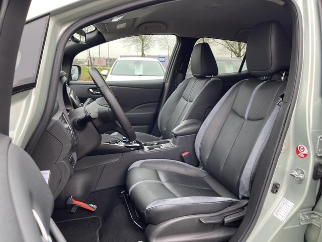 Nissan LEAF Tekna 40 kWh | ProPILOT | Leder/Alcantara | Adapt. Cruise Control | 360° Camera | Dodehoek Detectie | Stuur- + Stoelverwarming | Rijklaarprijs!